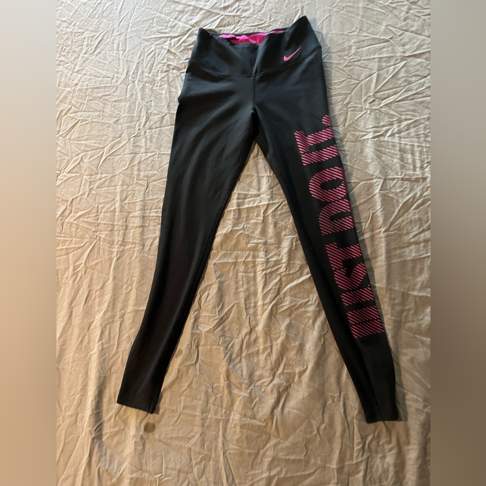 Nike Dri-FIT Black and Pink leggings
